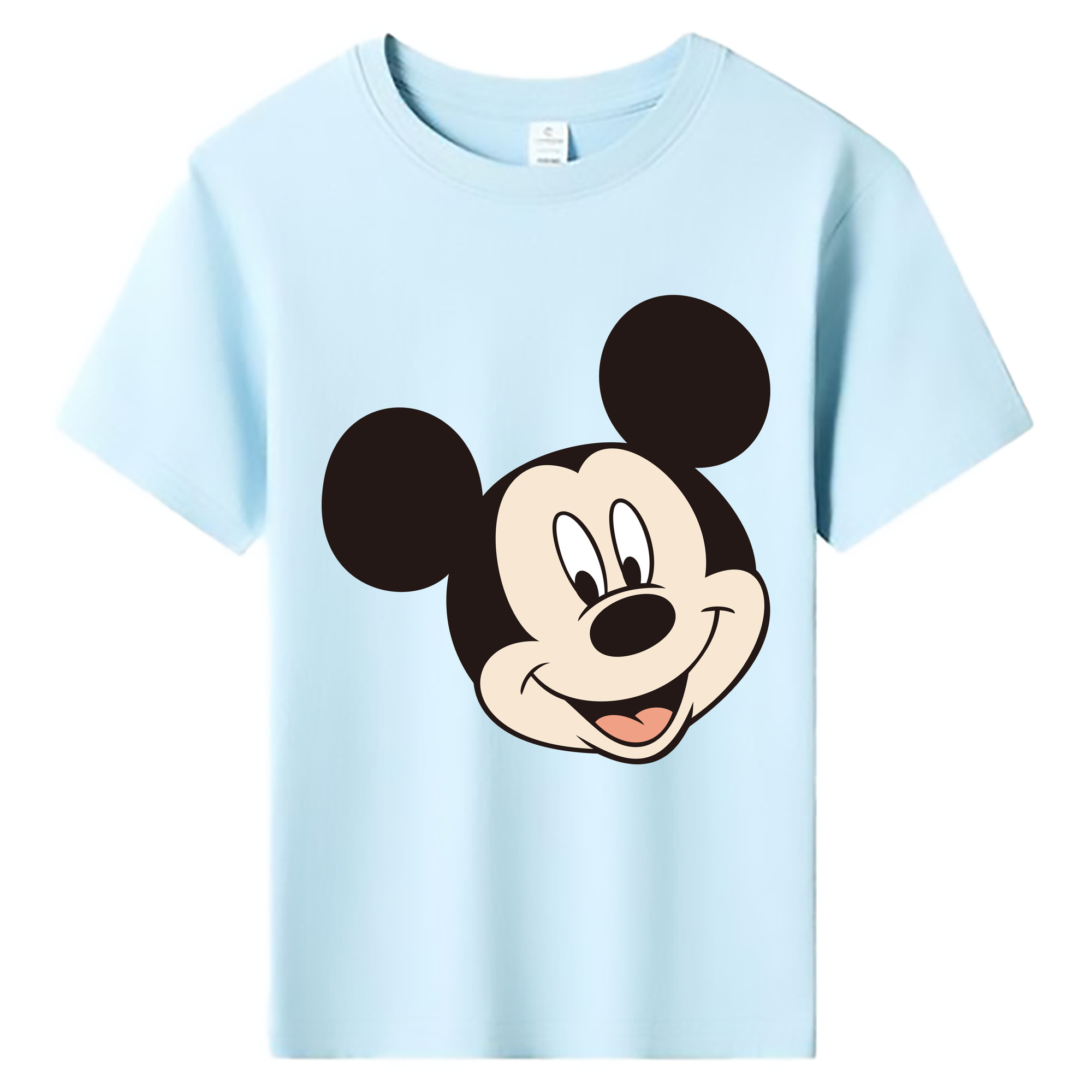 ミッキーマウス Mickey Mouse 綿100％キッズTシャツ（フロントプリント）